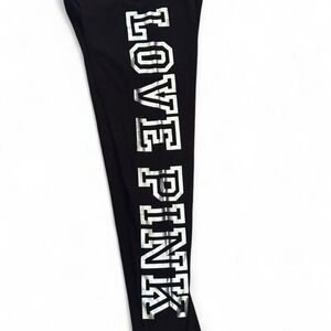 Victoria's Secret PINK‎ black flare leggings size Large